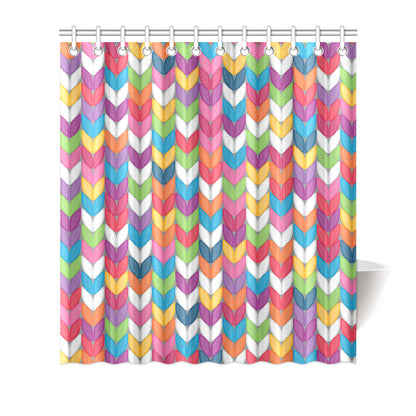 Knit Pattern Print Design 01 Shower Curtain