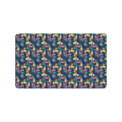 Toucan Parrot Design Rubber Doormat