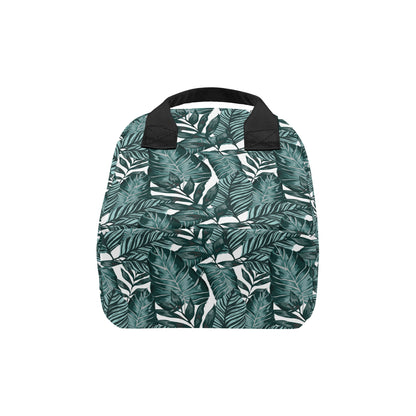 Tropical Palm Leaves Pattern Insulated Lunch Bag