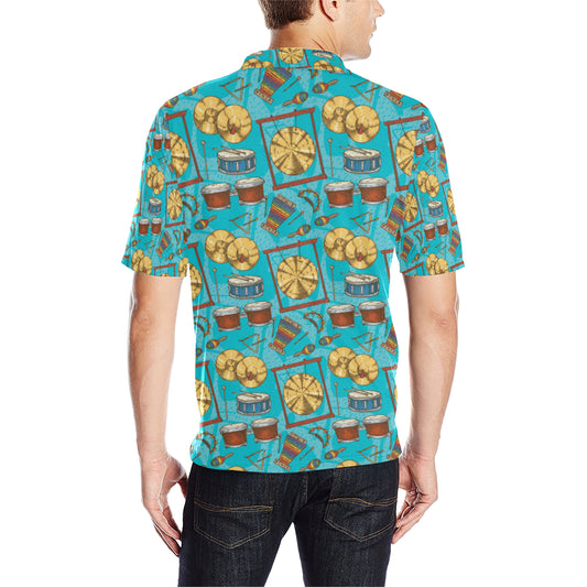 Percussion Pattern Print Design 03 Men Polo Shirt