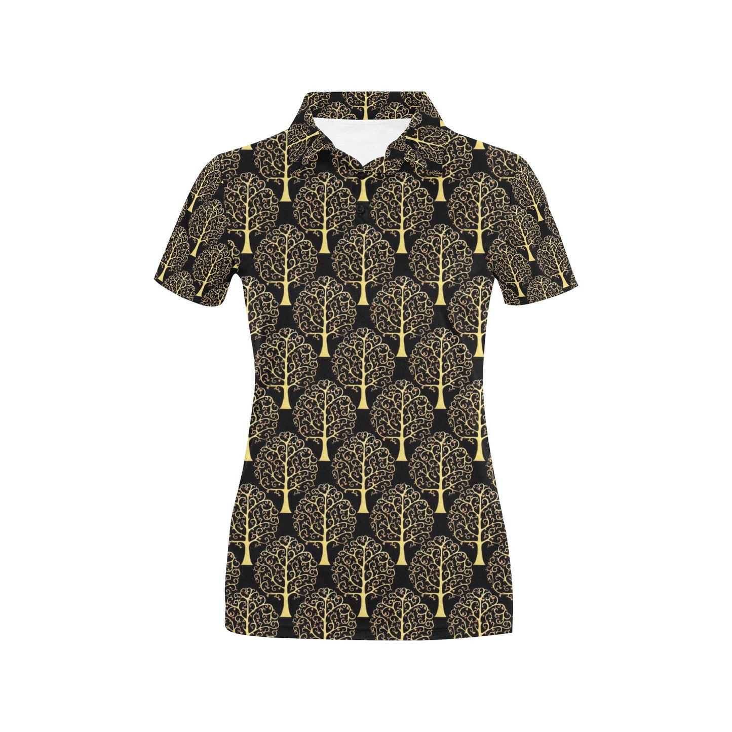 Tree Of Life Print Design LKS302 Women's Polo Shirt