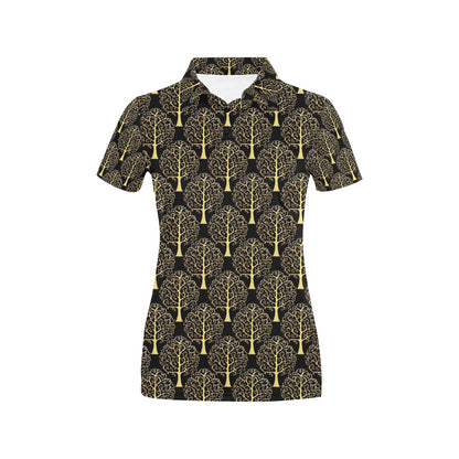 Tree Of Life Print Design LKS302 Women's Polo Shirt