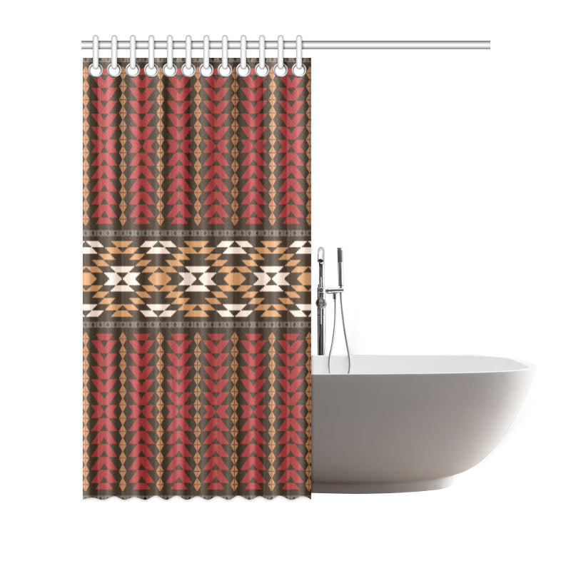 Native Pattern Print Design A02 Shower Curtain