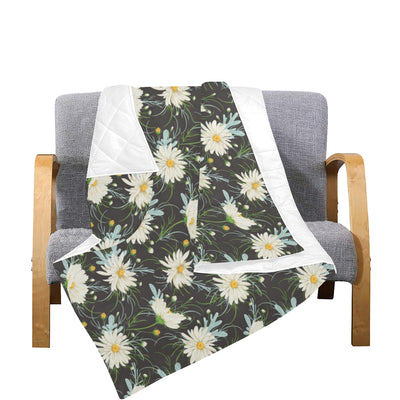 Daisy Pattern Print Design DS08 Premium Quilt