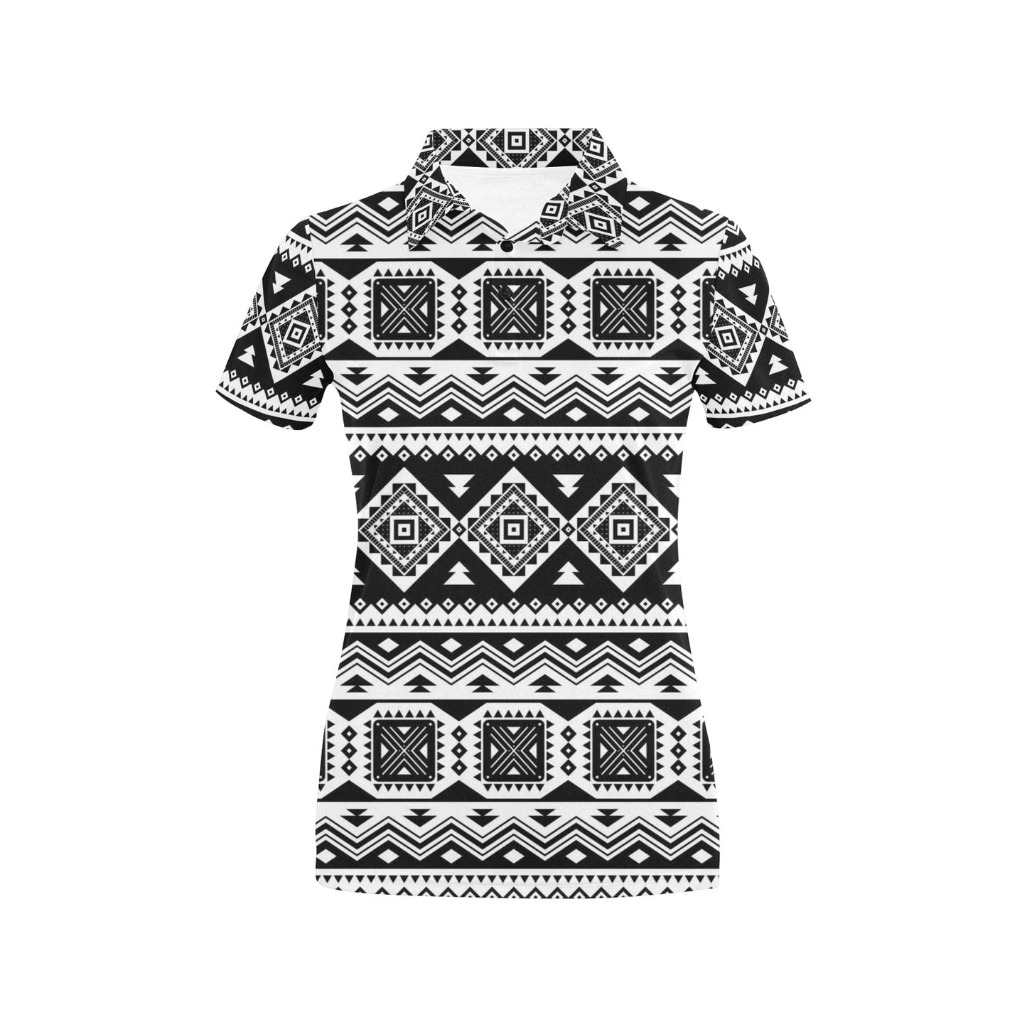 Aztec Pattern Print Design 08 Women's Polo Shirt