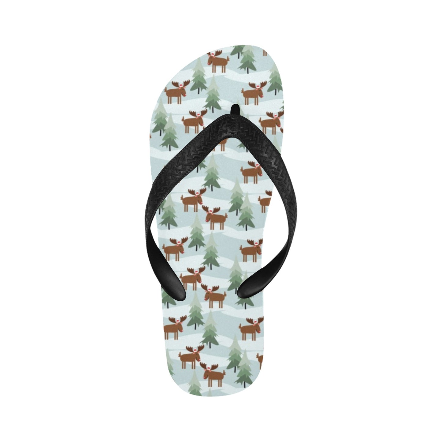Moose Print Design LKS402 Flip Flops