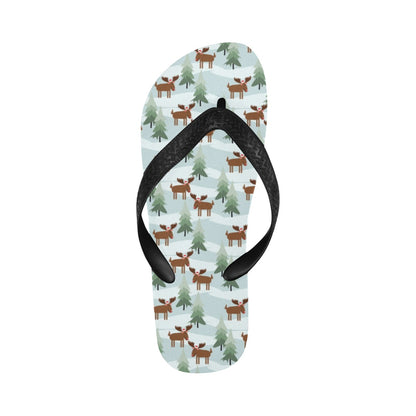 Moose Print Design LKS402 Flip Flops