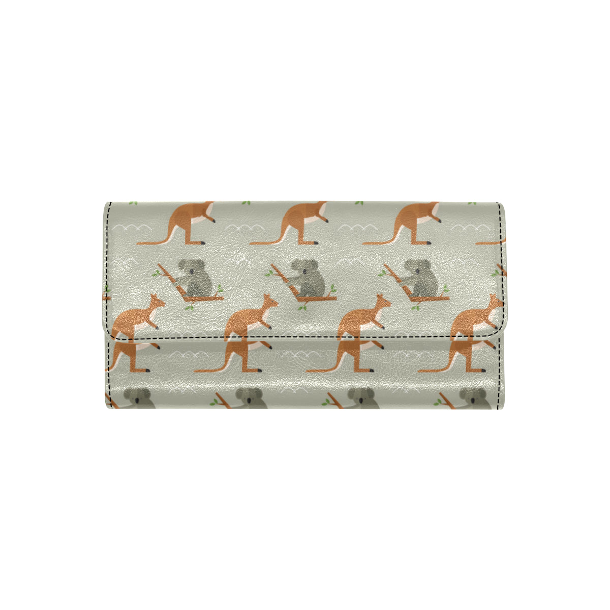 Koala Pattern Print Design 03 Women's Trifold Wallet