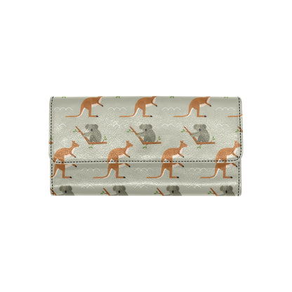 Koala Pattern Print Design 03 Women's Trifold Wallet