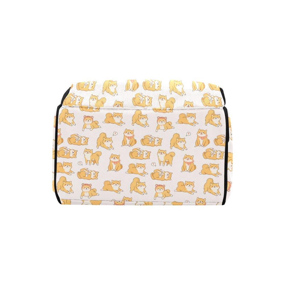 Shiba Inu Print Design LKS308 Diaper Bag Backpack