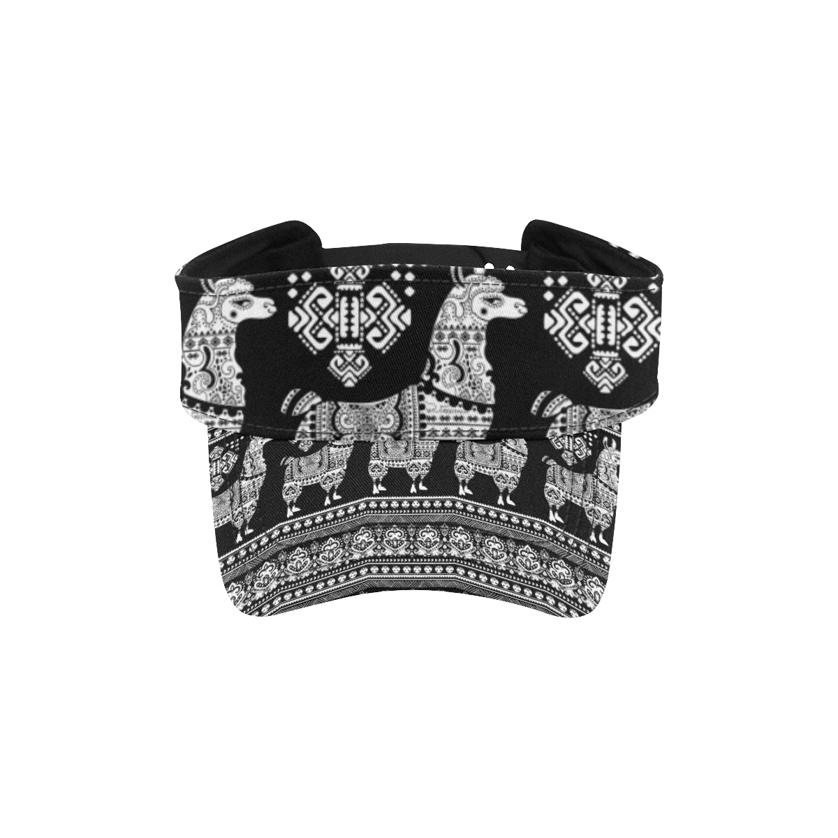 Llama Aztec Style Pattern Print Design 01 Unisex Sun Visor