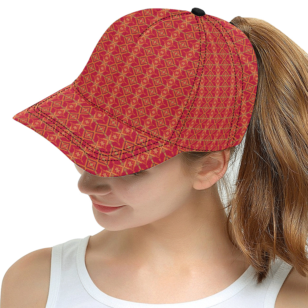 Southwest Aztec Design Themed Print Snapback Cap