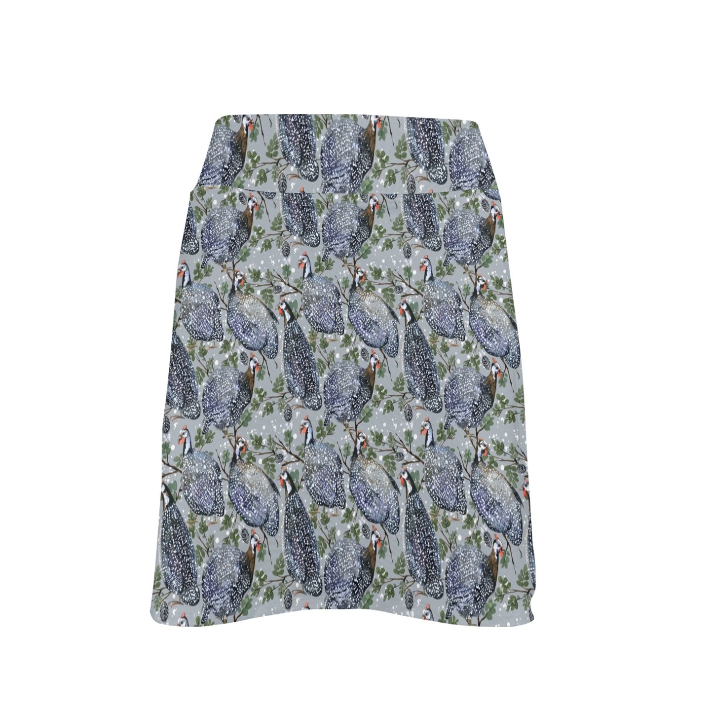 Guinea Fowl Print Design LKS402 17" Golf & Pickleball Skort with Pockets