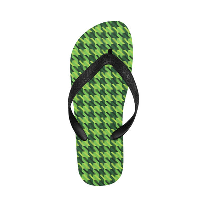 St Patricks Day Houndstooth Pattern Print LKS301 Flip Flops