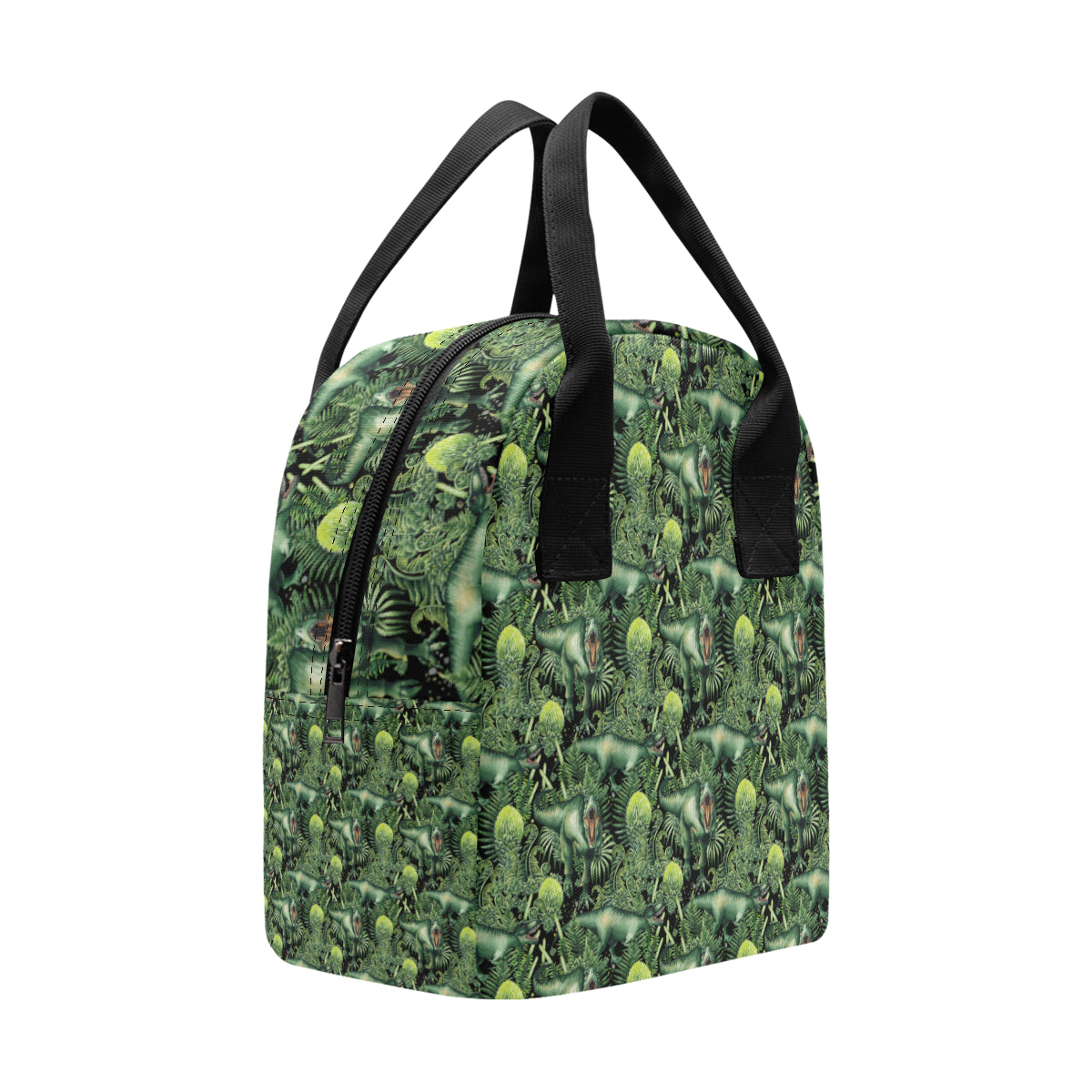 Dinosaur T Rex Print Pattern Insulated Lunch Bag