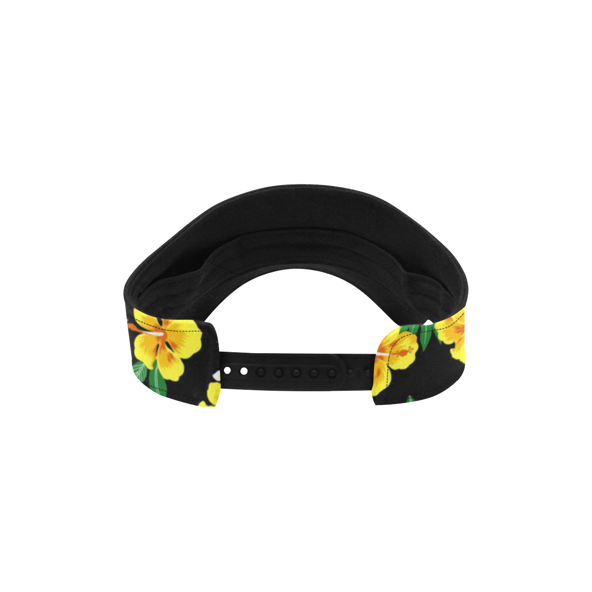 Yellow Hibiscus Pattern Print Design HB08 Unisex Sun Visor