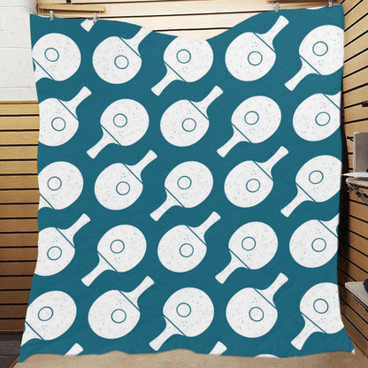 Ping Pong Pattern Print Design A02 Premium Quilt