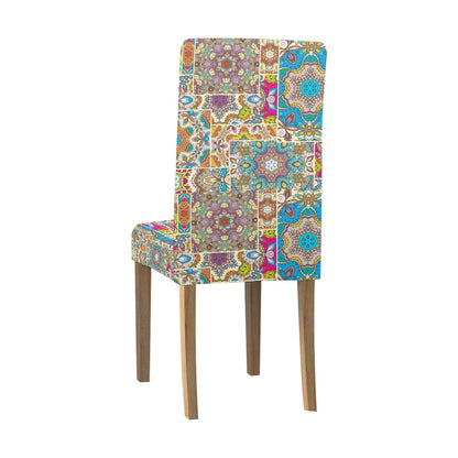 Patchwork Print Design LKS402 Dining Chair Slipcover