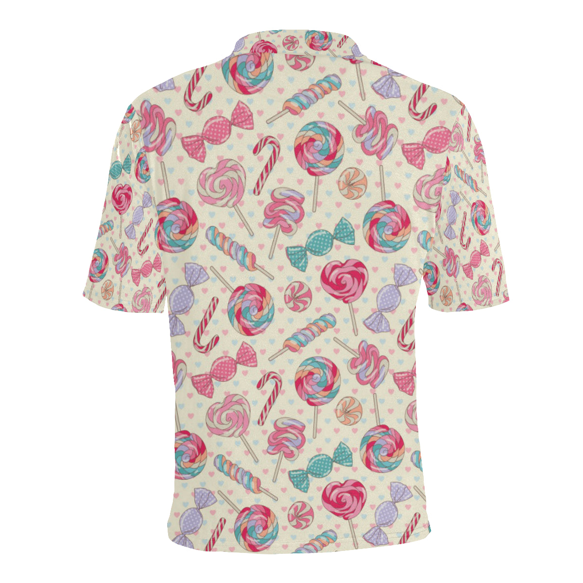 Candy Pattern Print Design CA04 Men Polo Shirt