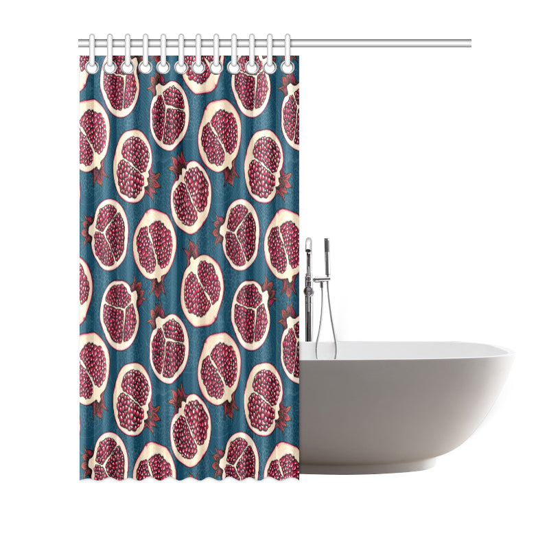Pomegranate Pattern Print Design PG02 Shower Curtain