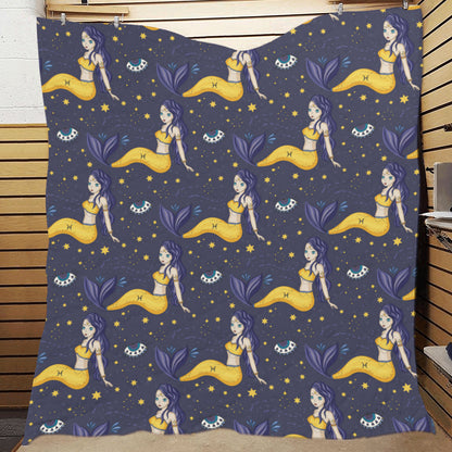 Pisces Pattern Print Design A04 Premium Quilt