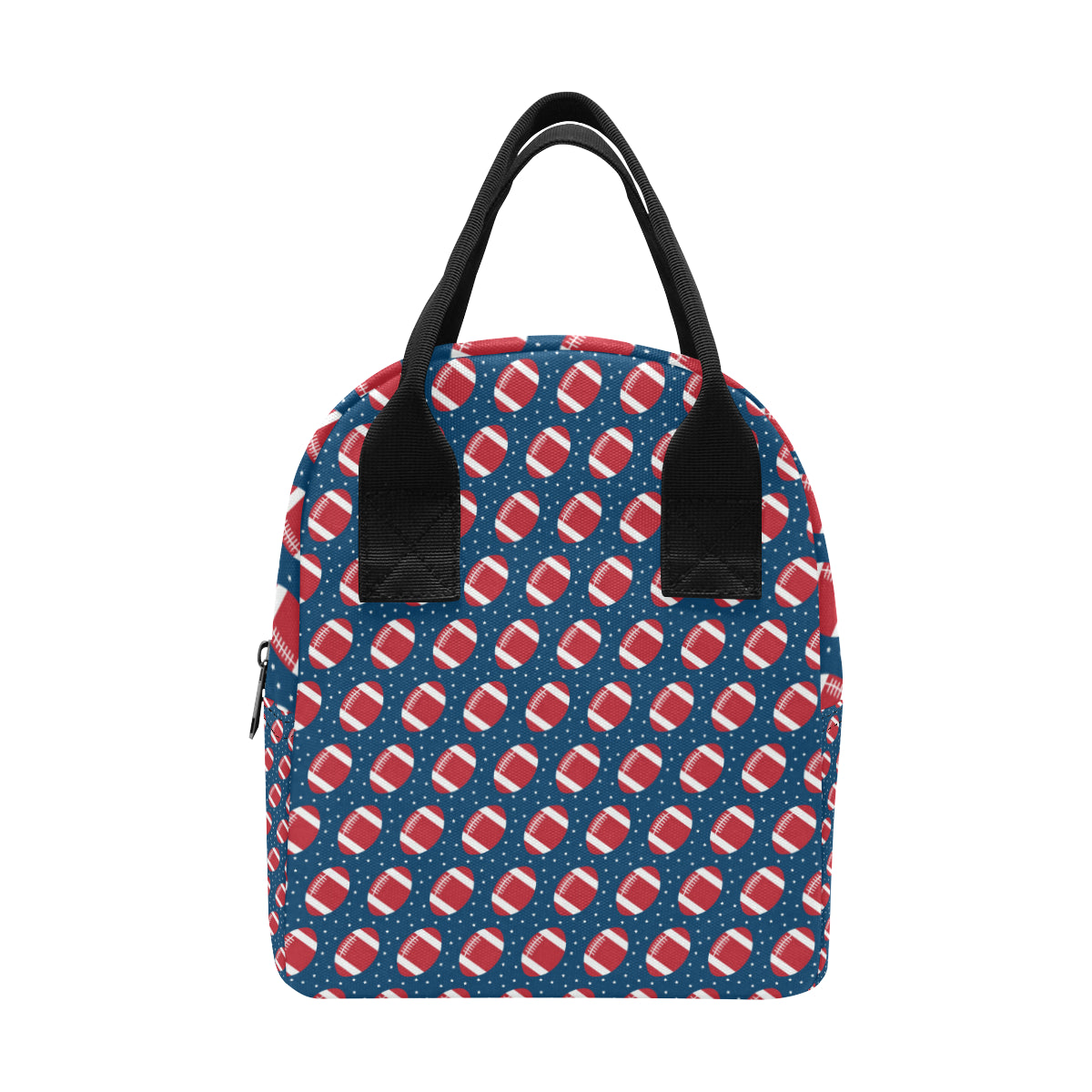American Football Star Design Pattern Insulated Lunch Bag
