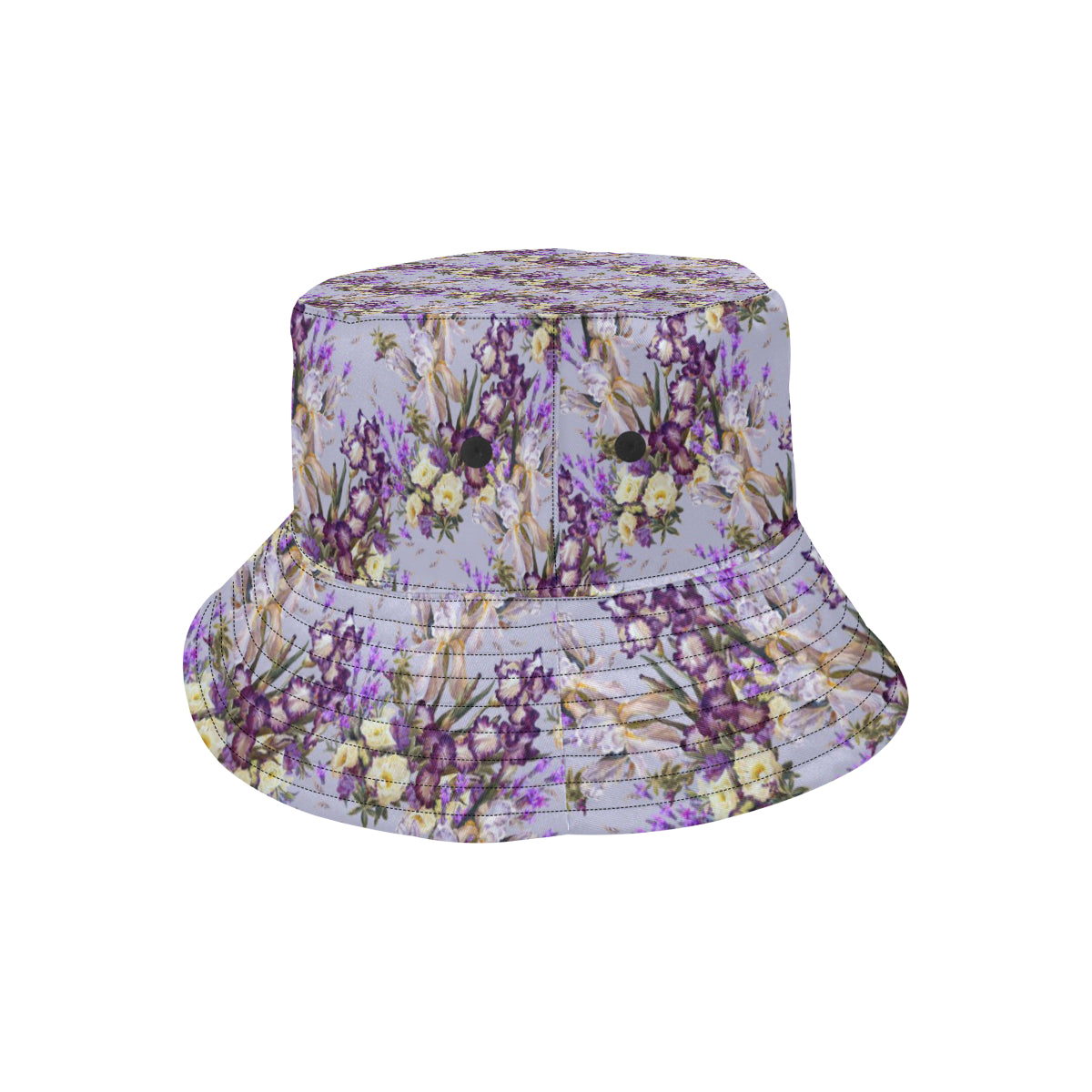 Iris Pattern Print Design IR07 Unisex Bucket Hat