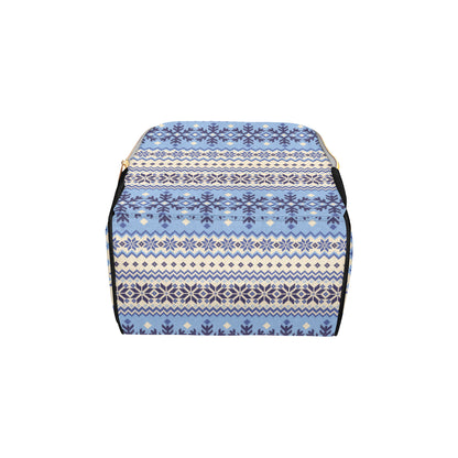 Nordic Pattern Print Design A03 Diaper Bag Backpack