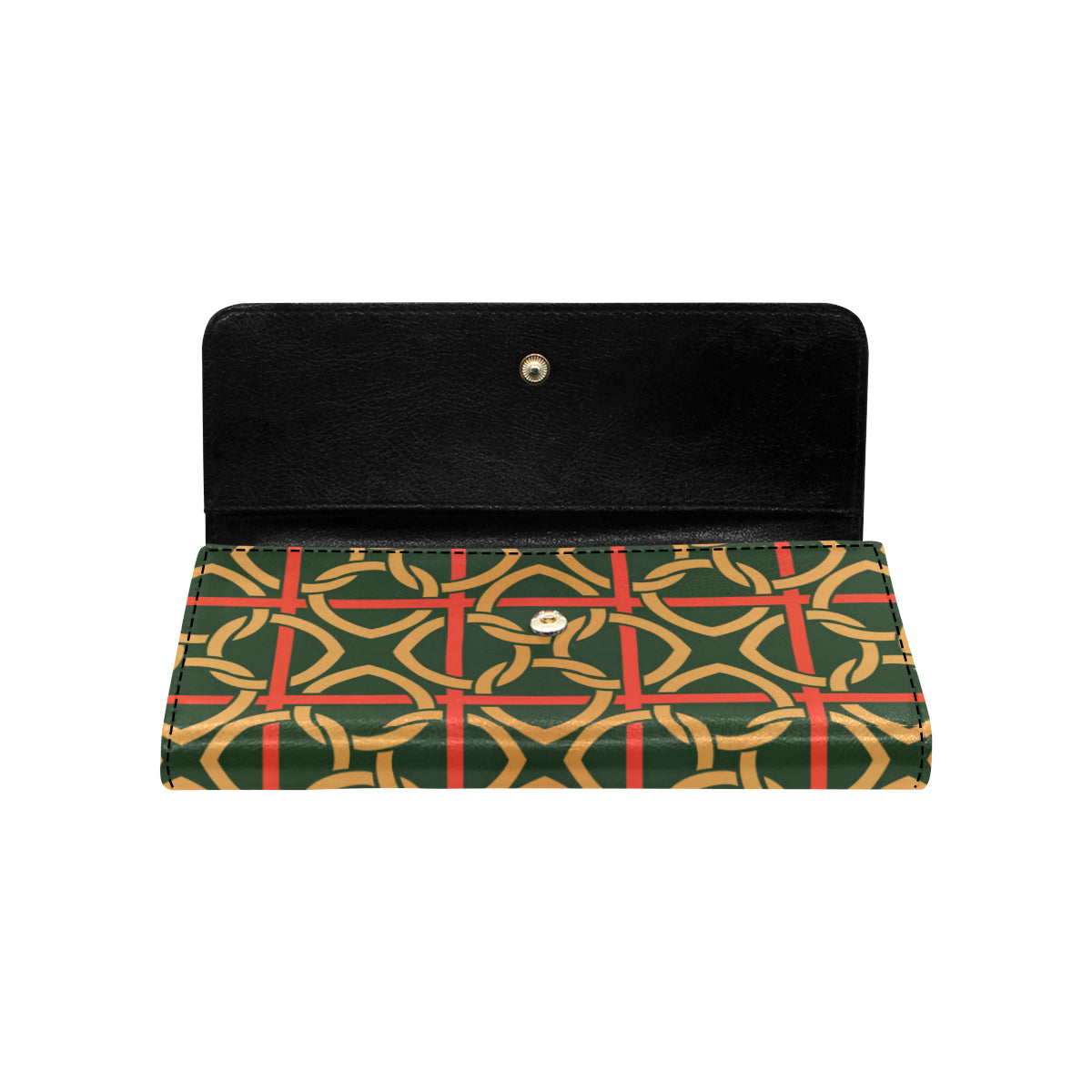Irish Pattern Print Design 01 Women's Trifold Wallet