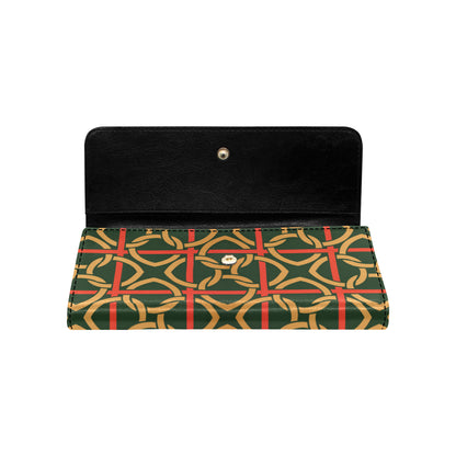 Irish Pattern Print Design 01 Women's Trifold Wallet