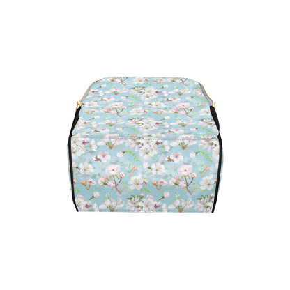 Apple blossom Pattern Print Design AB06 Diaper Bag Backpack