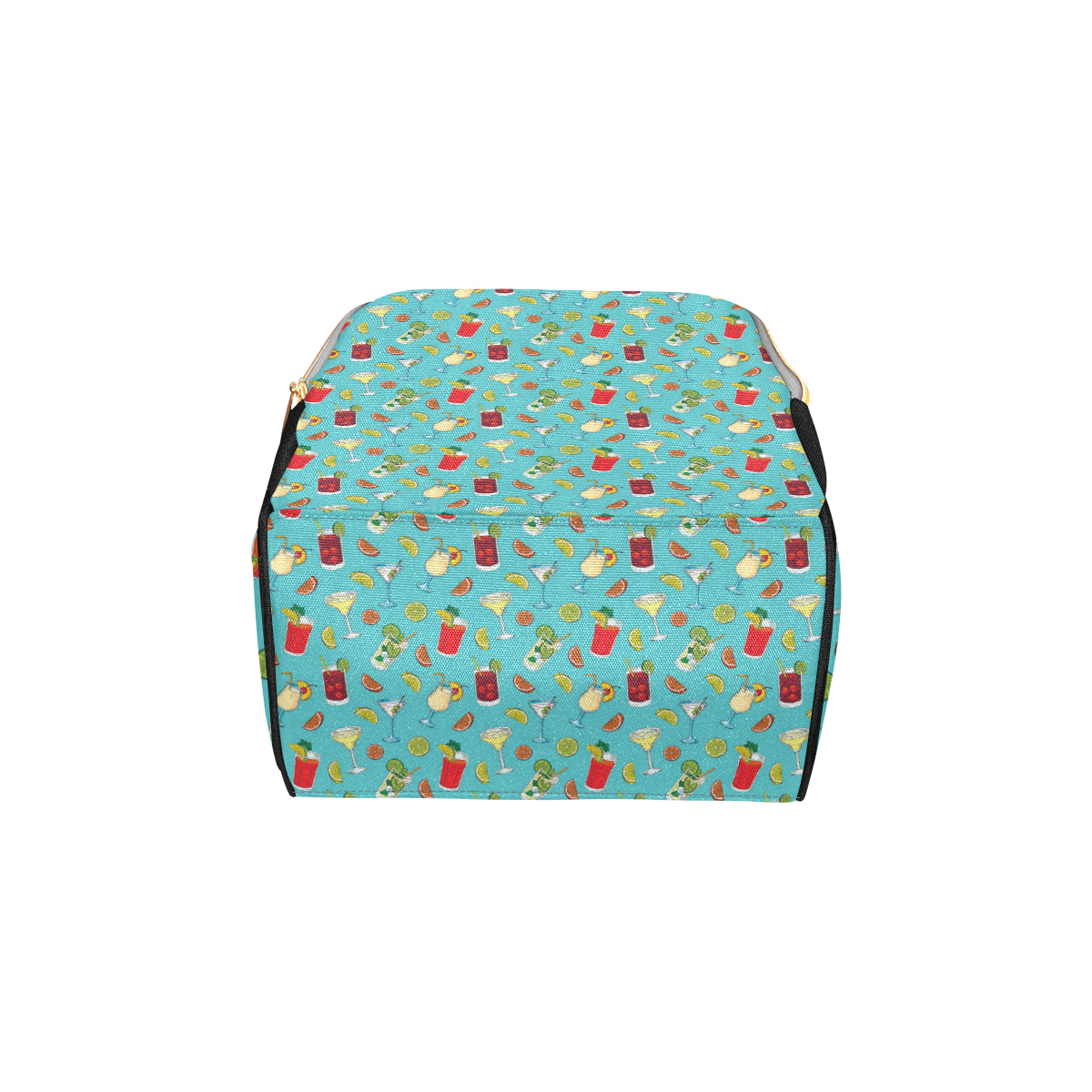 Cocktail Pattern Print Design 05 Diaper Bag Backpack