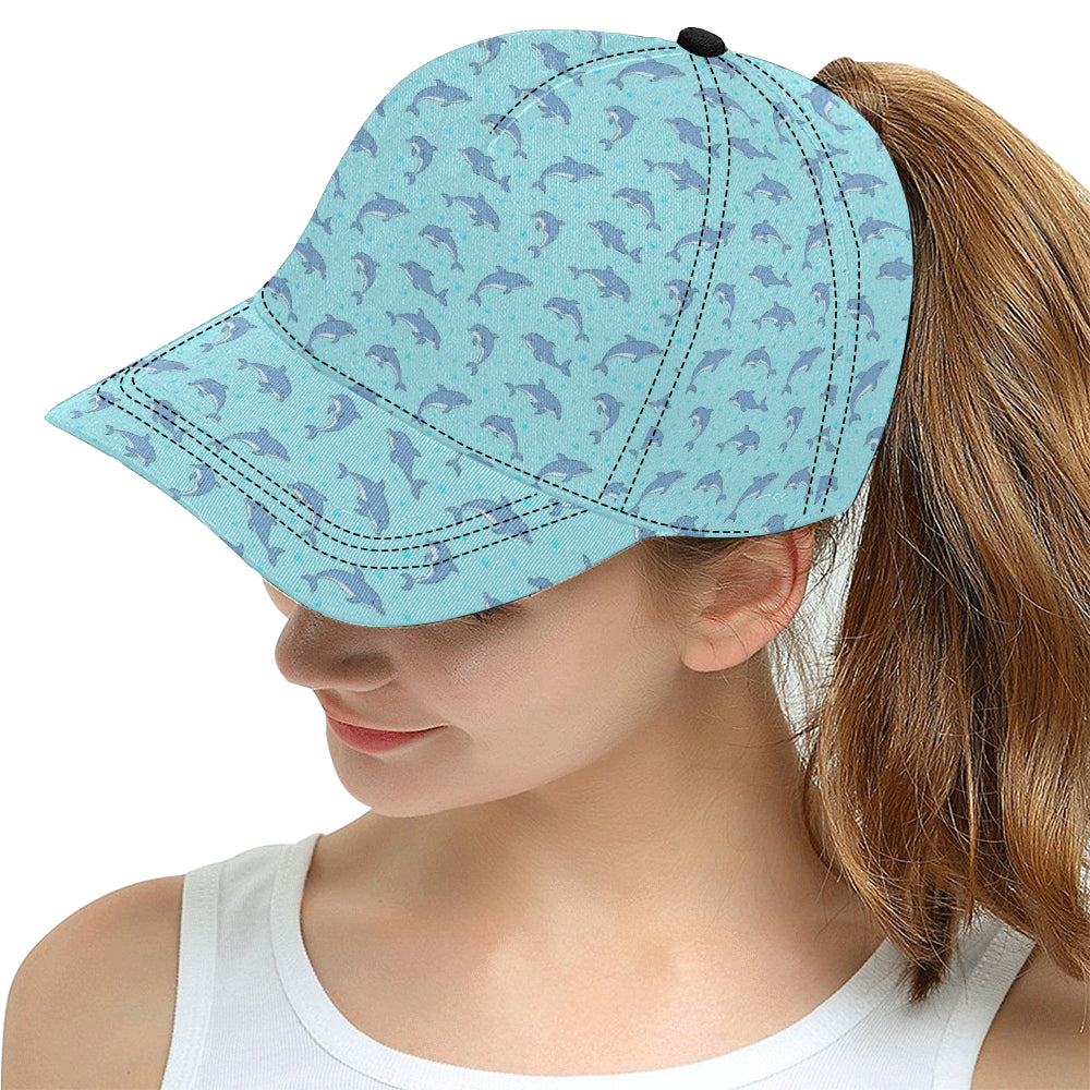 Dolphin Baby Cute Print Pattern Snapback Cap