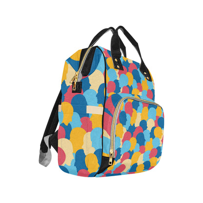 Psychology Pattern Print Design A02 Diaper Bag Backpack