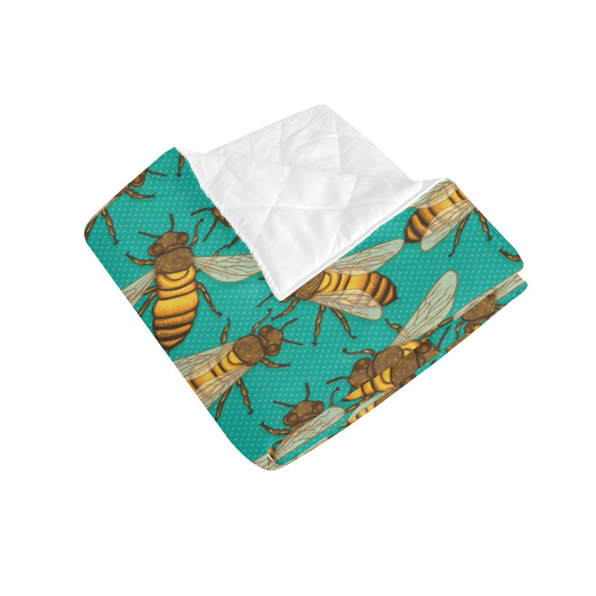 Bee Pattern Print Design BEE04 Premium Quilt