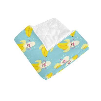 Banana Pattern Print Design BA07 Premium Quilt