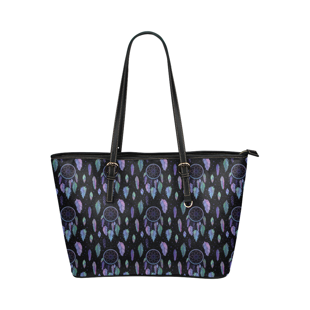 Dream Catcher Tribal Design Leather Tote Bag
