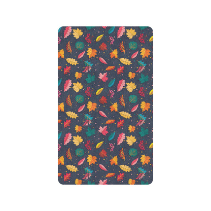 Elm Leave Colorful Print Pattern Rubber Doormat