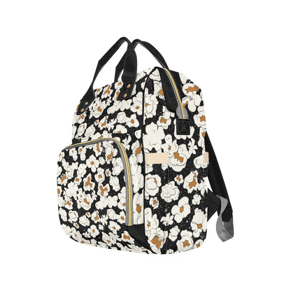 Popcorn Pattern Print Design A02 Diaper Bag Backpack