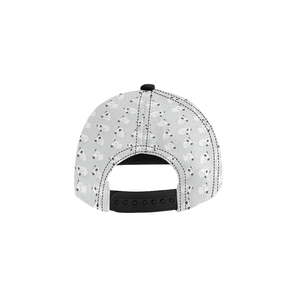 Bull Terrier hand draw Print Pattern Snapback Cap