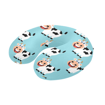 Cattle Cute Pattern Print Design 01 U-Shaped Travel Neck Pillow