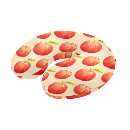 Peach Pattern Print Design A03 U-Shaped Travel Neck Pillow