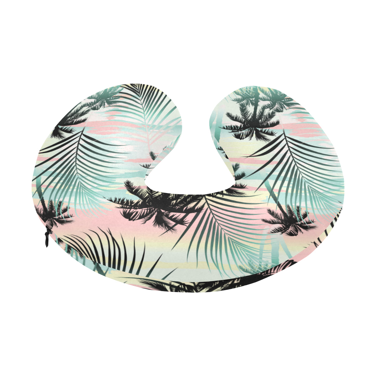 Palm Tree Pattern Print Design A03 U-Shaped Travel Neck Pillow