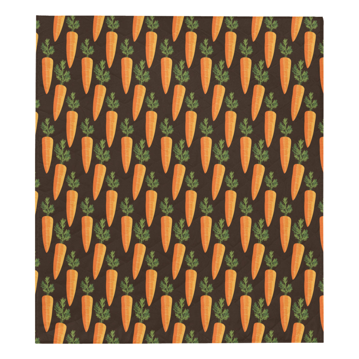 Carrot Pattern Print Design 06 Premium Quilt
