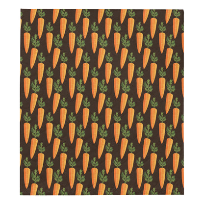 Carrot Pattern Print Design 06 Premium Quilt