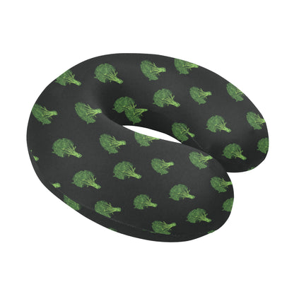 Broccoli Pattern Print Design 04 U-Shaped Travel Neck Pillow