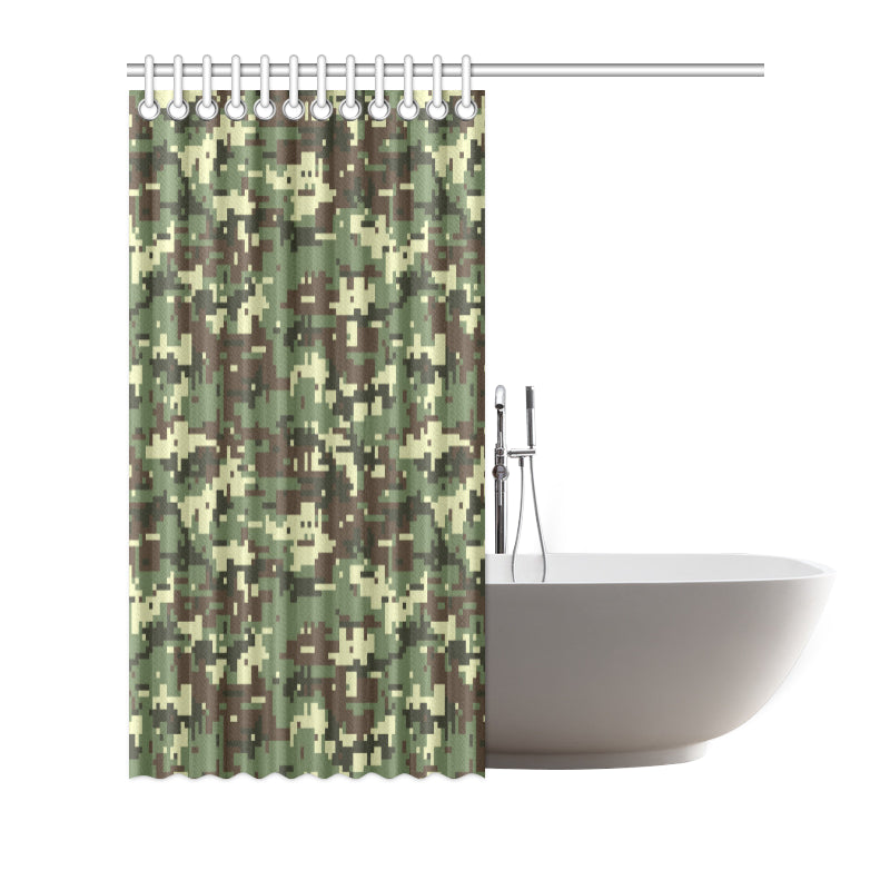 ACU Digital Army Camouflage Shower Curtain