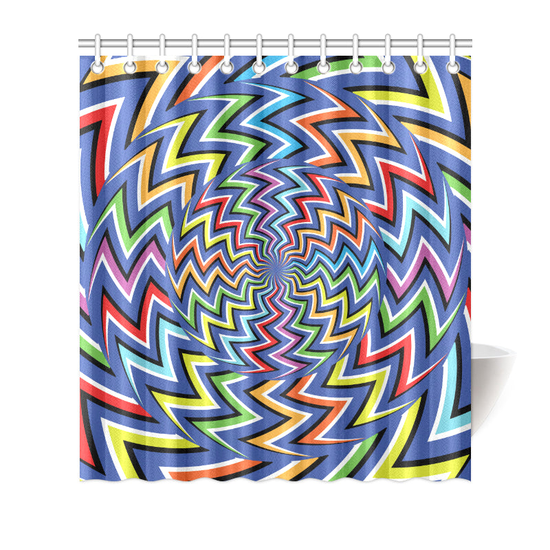 Optical illusion Pattern Print Design A02 Shower Curtain