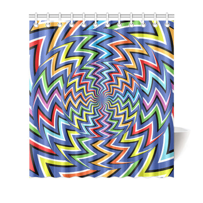 Optical illusion Pattern Print Design A02 Shower Curtain