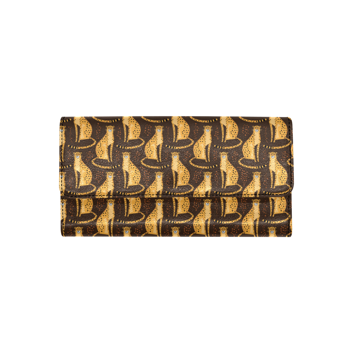 Cheetah Pattern Print Design 03 Women's Trifold Wallet